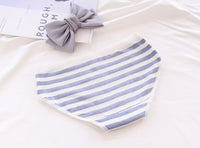 Cartoon Print Mid-waist Girls Cotton Triangle Bottom