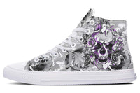 Printed Couple High Top Canvas Shoes