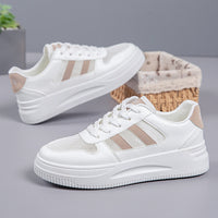 Breathable Platform Light White Shoes Women's Mesh Casual Sneaker