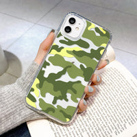 Compatible with Apple , Fully Printed Camouflage Mobile Phone Case Soft Shell Tpu