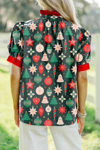 Women's Casual Versatile V-Neck Button Shirt