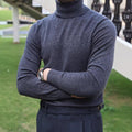 Autumn And Winter Turtleneck Cotton Sweater Male Long Sleeves Inner Wear Men's Knitwear