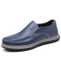 Men's Casual Waterproof Lightweight Leather Shoes