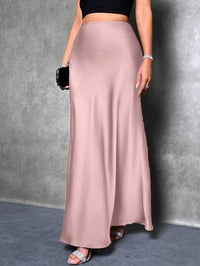 Satin Skirt For Spring And Summer