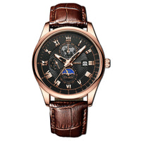 Men's Waterproof Luminous Wrist Belt Moon Quartz Watch