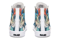 Printed Couple High Top Canvas Shoes