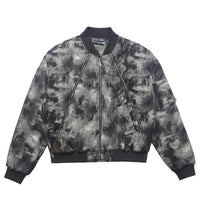 Tie-dye Camouflage Thick Quilted Baseball Jacket