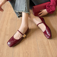 Soft Bottom Height Increasing Insole Breathable Mary Jane Shallow Mouth Pumps
