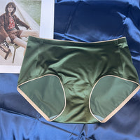 Mid-waist Silk Underwear Antibacterial Comfortable Seamless Classic Girl