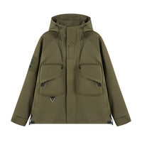 Tooling Style Shell Jacket Coat And Trench Hoodie