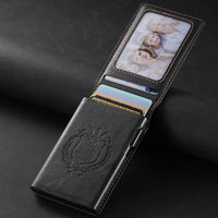 Oil-wax Grain Glossy Full-wrap Leather Card Holder