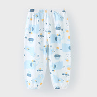 Baby Anti Mosquito Pants Summer Thin Cotton Ankle-tied Puff