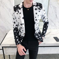 Printed Small Suit Long Sleeve Jacket