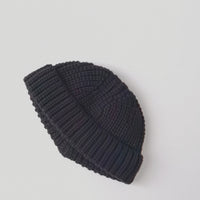 Pure Color Knitted Melon Leather Hood Children's Hat