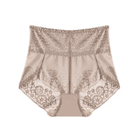 Women's Plus Size High Waist Belly Contracting Lace Underwear