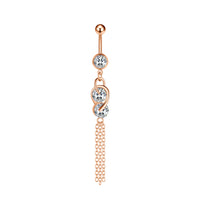 Medical Stainless Steel Belly Button Navel Stud Ring