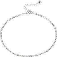 Simple Natural Versatile Single Row Rhinestone Anklet