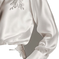 European And American Quality Embroidery Top Shirt Loose