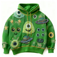 Fashion Casual Printed Polyester Sweater