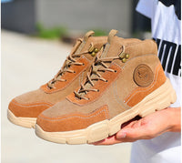 Casual Labor Insurance Men's Steel Breathable Comfortable High-top Safe Work Protective Shoes