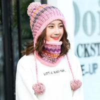 Knitted Hat And Scarf Set