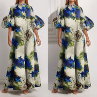 Womens Stylish Casual Sleeveless Printed Dress