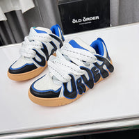 Round Colorblock Casual Sneakers Bread Shoes