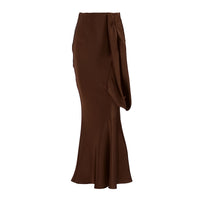 Designer-style Asymmetrical High-waisted Slim-fit Sexy Skirt Fishtail Skirt