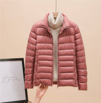 Womens Lightweight Padded Short Down Jacket