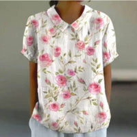 Loose Printed Crew Neck Casual Plus Size Pullover Women's Clothing