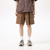 Summer New Pure Color Men's Loose Shorts