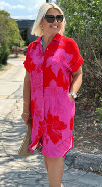 Women's Creative Loose Print Holiday Beach Shirt