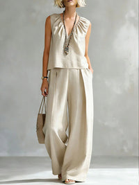 Sexy Urban-style Sleeveless Pantsuit