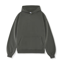 Solid Color Hooded Sweater Men's Pullover Thickened American Top