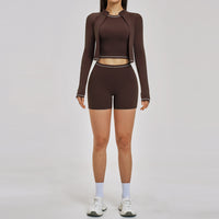 Slim-fit Athletic Suit Outdoor Running Three-piece Set
