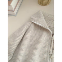 Spring Concise Idle Style Soft Glutinous Coat Thermal Knitting Coat