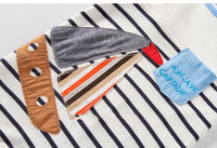 Summer Cotton Short Sleeve One-piece Suit