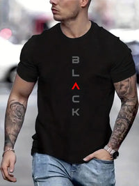 Slim Fit Men's T-shirt Casual Short Sleeve