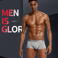 Modal Men's Low Waist Panties Solid Color Underwear