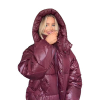 High-end Sophisticated Hooded Cotton Coat With A Zip-up Designwarm And Perfect For Commuting
