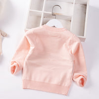 Love Cat Round Neck Cotton Double Layer Warm Sweater
