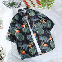 Retro Men's And Women's Loose Couple's Seaside Shirt