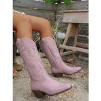 Womens Chunky Heel Boots