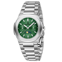 Multi-functional Water-resistant Luminous Sporty Moon Phase Watch With A Chronograph