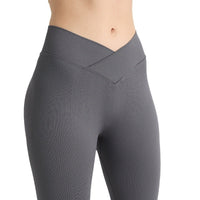 Cross Waist Thread Sports Tights Seamless