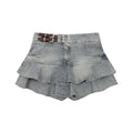 American Retro Girly Simplicity Denim Skirt