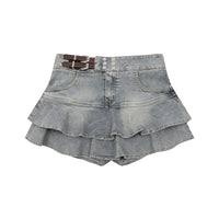 American Retro Girly Simplicity Denim Skirt