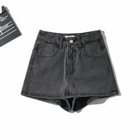 Sheath Ultra Short Denim Skirted Leggings Anti-exposure Underpants Denim European And American