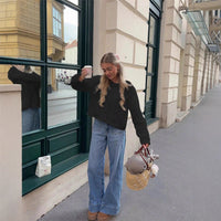 Women's Colorful-button Cardigan Sweater With Pockets