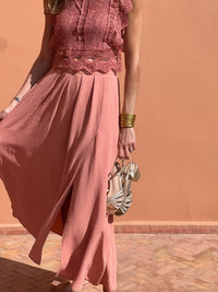 Bohemian-style Resort Casual Fashion Maxi Skirt